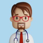 47699522 3d cartoon avatar of pretty bearded doctor