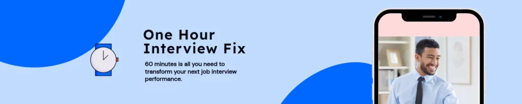 one hour interview fix course